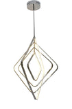 Bethel Chrome LED Chandelier in Aluminum & Acrylic