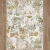 Epiphany Merce Machine Woven Triexta Abstract Modern/Contemporary Area Rug