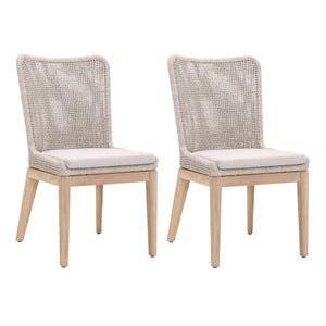 Essentials for Living Woven Mesh Outdoor Dining Chair - Set of 2 6854.WTA/PUM/GT