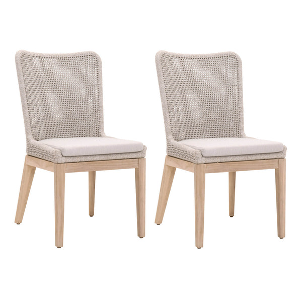 Essentials for Living Woven Mesh Outdoor Dining Chair - Set of 2 6854.WTA/PUM/GT