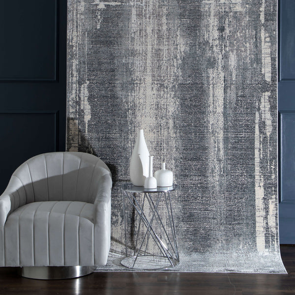 Karastan Rugs Tryst Milan Machine Woven Rayon Viscose Abstract Modern Contemporary Area Rug RG077 131 060096 IP