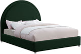 Milo Acrylic / Boucle Fabric / Engineered Wood / Foam Contemporary Green Fabric Full Bed - 59.5" W x 81.5" D x 50.5" H