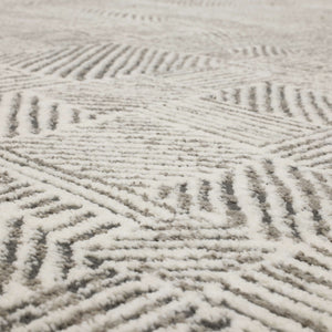 Karastan Rugs Minoan Frost Grey 9' 6" x 12' 11" Area Rug