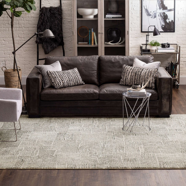 Karastan Rugs Minoan Frost Grey 8' x 11' Area Rug