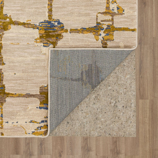 Karastan Rugs Mirage Brushed Gold 9' 6" x 12' 11" Area Rug