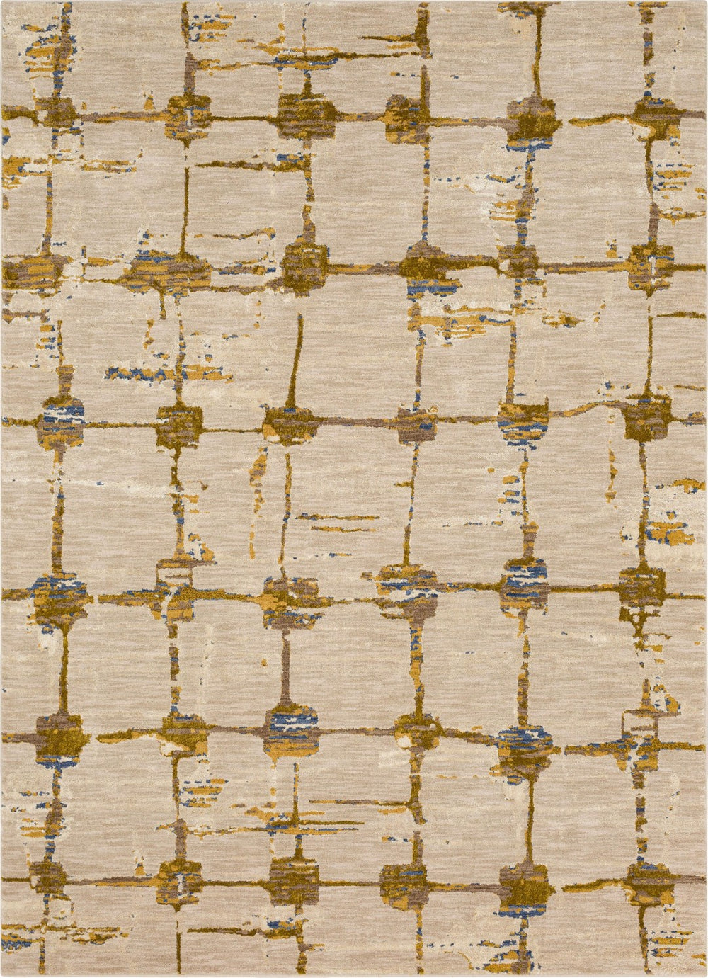 Karastan Rugs Mirage Brushed Gold 9' 6" x 12' 11" Area Rug