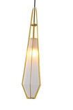 Bethel Gold Pendant in Aluminum & Glass