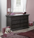 Pali Modena Double Dresser Distressed Granite Acacia, Poplar and Birch Veneer 2106-GR