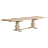 Essentials for Living Bella Antique Monastery Extension Dining Table 8040.SGRY-PNE