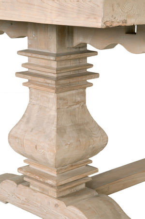 Essentials for Living Bella Antique Monastery Extension Dining Table 8040.SGRY-PNE