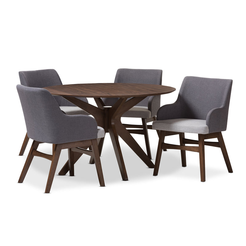 Baxton studio 5 piece best sale dining set