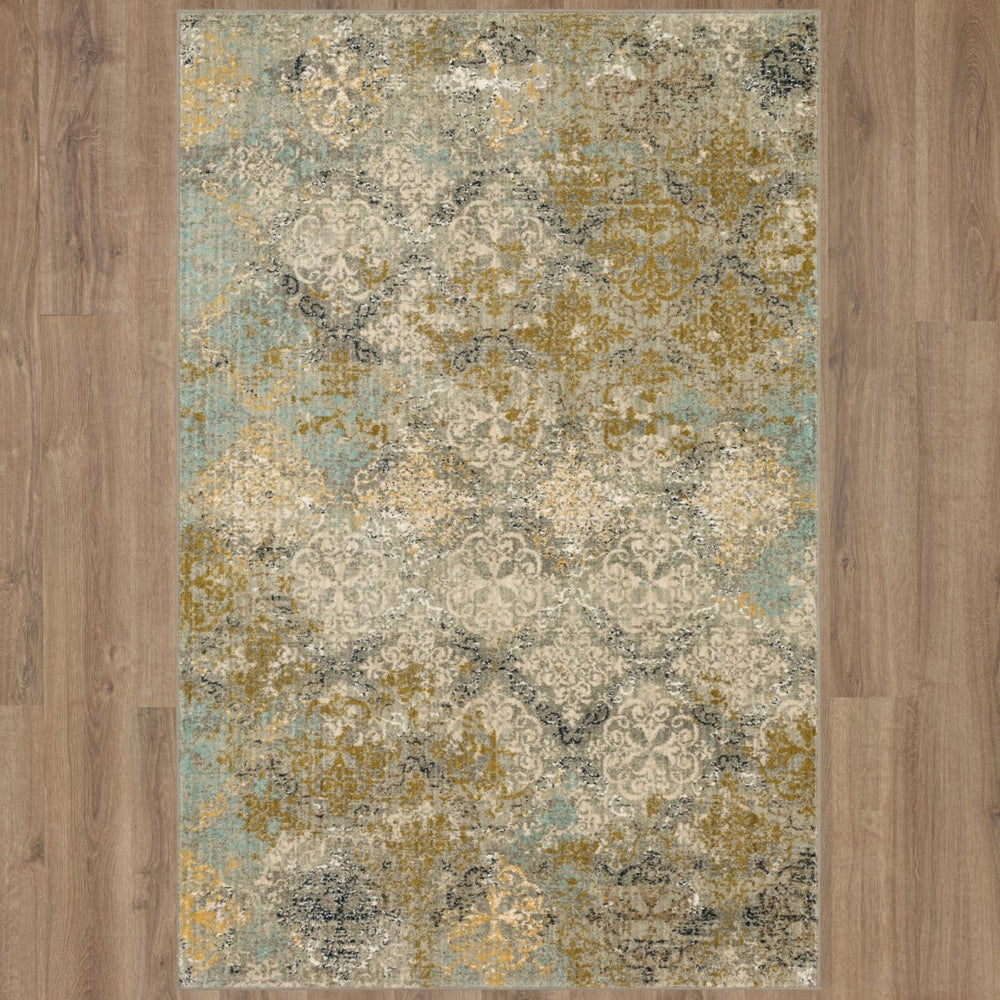 Karastan Rugs Moy Willow Grey 12' x 15' Area Rug