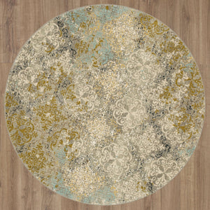 Karastan Rugs Moy Willow Grey 8' x 8' Area Rug