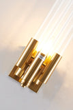 Bethel Gold Wall Sconce in Metal & Glass