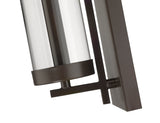 Bethel Dark Brown Wall Sconce in Metal & Glass