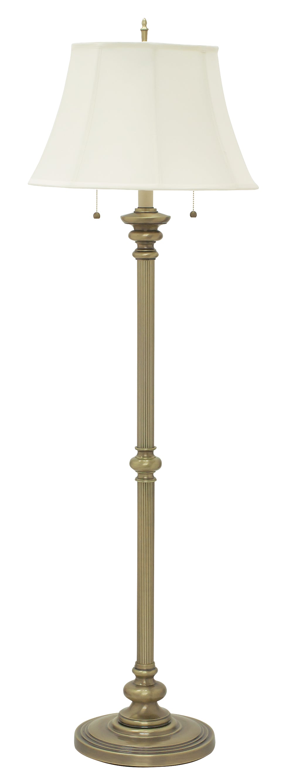 Newport 57.5" Antique Brass Floor Lamp