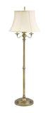 Newport 63" Antique Brass Bridge Floor Lamp