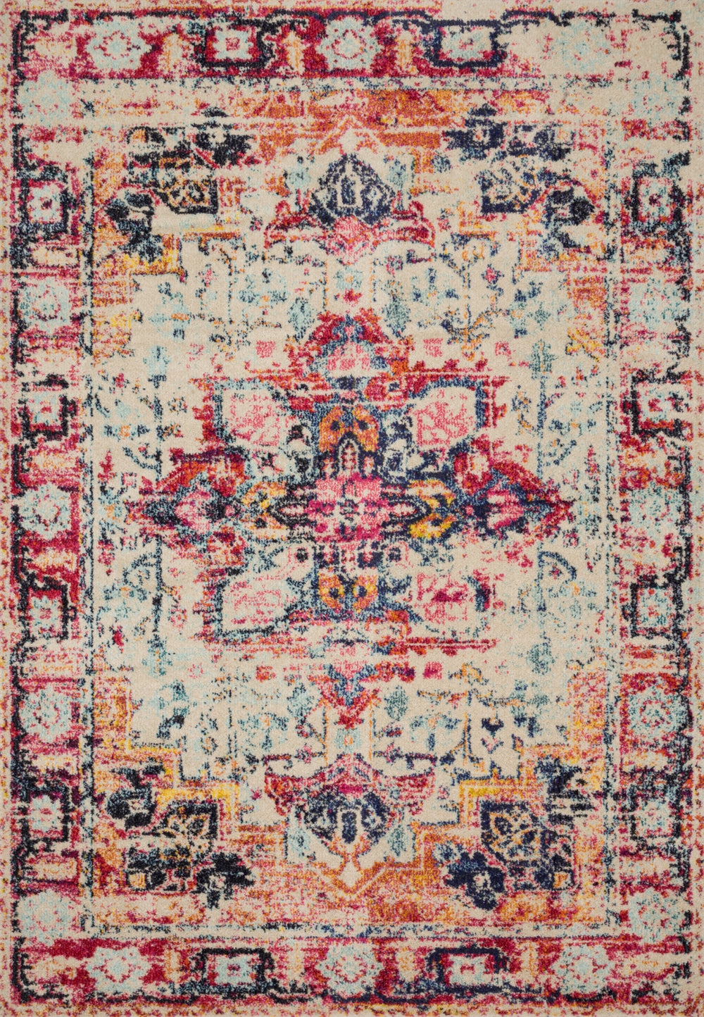 Loloi Nadia NN-02 100% Polypropylene Power Loomed Transitional Rug NADINN-02IVFDA0E0