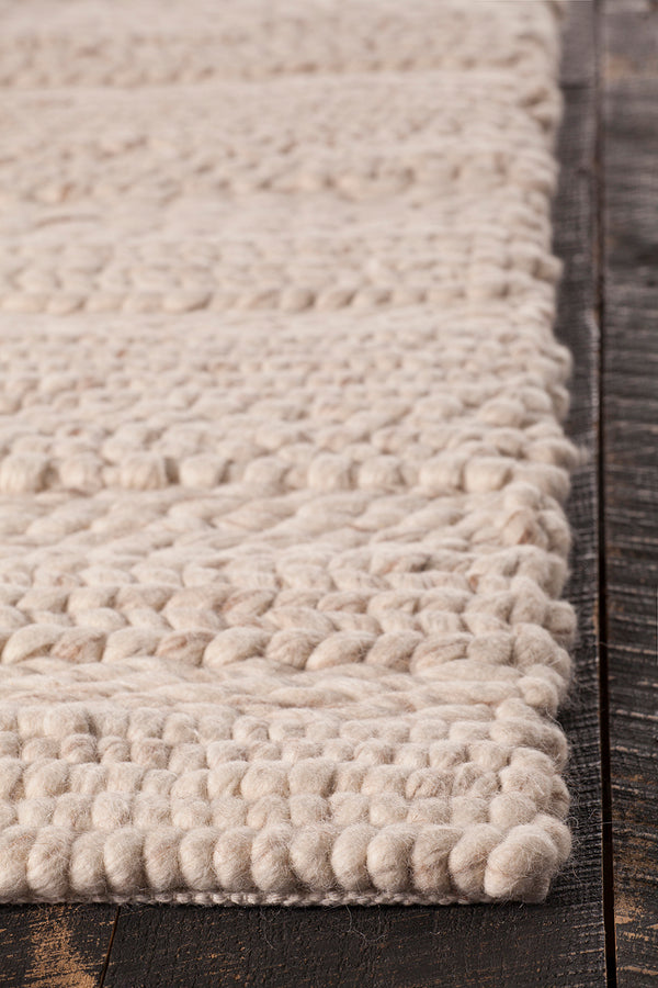Chandra Rugs Naja 100% Wool Hand-Woven Contemporary Rug Natural 9' x 13'