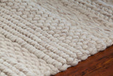 Chandra Rugs Naja 100% Wool Hand-Woven Contemporary Rug Natural 9' x 13'