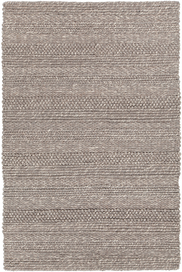 Chandra Rugs Naja 100% Wool Hand-Woven Contemporary Rug Grey 9' x 13'