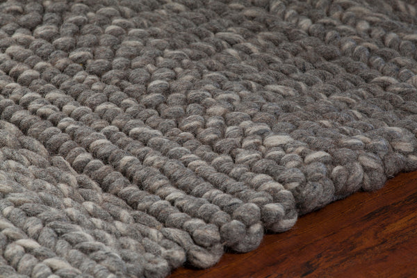 Chandra Rugs Naja 100% Wool Hand-Woven Contemporary Rug Grey 9' x 13'
