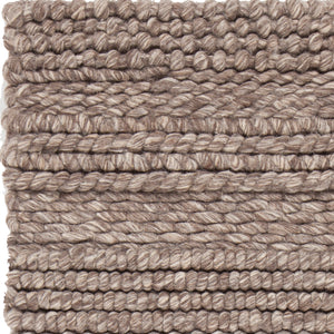 Chandra Rugs Naja 100% Wool Hand-Woven Contemporary Rug Brown 9' x 13'