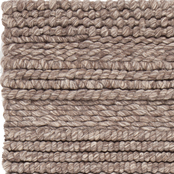 Chandra Rugs Naja 100% Wool Hand-Woven Contemporary Rug Brown 9' x 13'