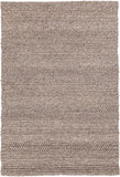 Chandra Rugs Naja 100% Wool Hand-Woven Contemporary Rug Brown 9' x 13'