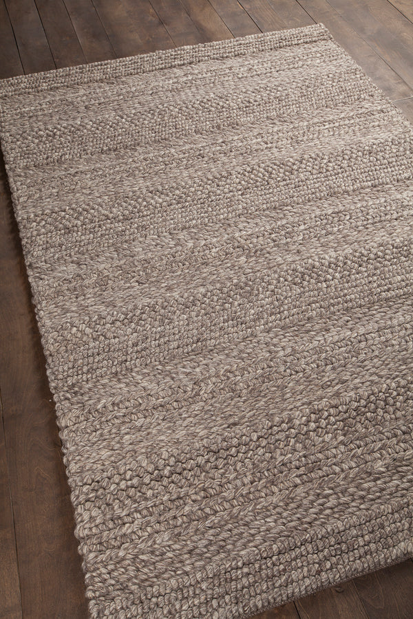 Chandra Rugs Naja 100% Wool Hand-Woven Contemporary Rug Brown 9' x 13'