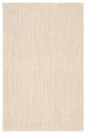 Jaipur Living Naples Natural Solid White/ Taupe Area Rug (6'X9')