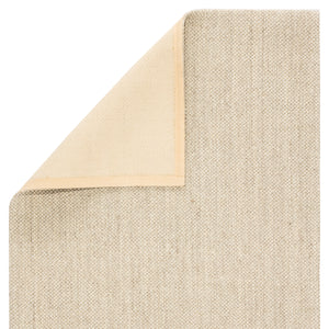 Jaipur Living Naples Natural Solid White/ Taupe Area Rug (6'X9')