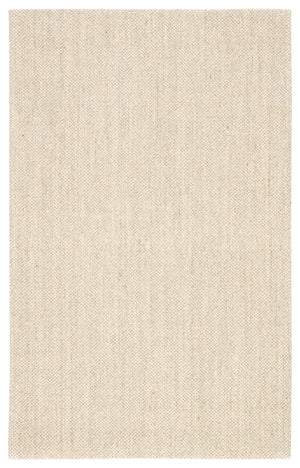 Jaipur Living Naples Natural Solid White/ Taupe Area Rug (6'X9')