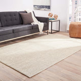 Jaipur Living Naples Natural Solid White/ Taupe Area Rug (6'X9')