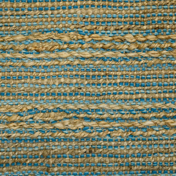 AMER Rugs Naturals NAT-1 Flat-Weave Striped Farmhouse Area Rug Blue 8' x 10'