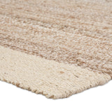 Jaipur Living Mallow Natural Bordered White/ Tan Area Rug (6'X9')