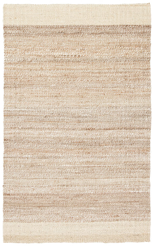 Jaipur Living Mallow Natural Bordered White/ Tan Area Rug (6'X9')