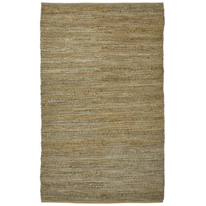 AMER Rugs Naturals NAT-2 Flat-Weave Striped Farmhouse Area Rug Brown 8' x 10'