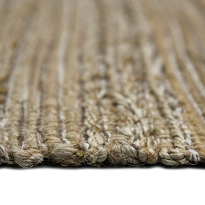 AMER Rugs Naturals NAT-2 Flat-Weave Striped Farmhouse Area Rug Brown 8' x 10'