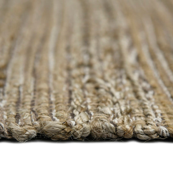 AMER Rugs Naturals NAT-2 Flat-Weave Striped Farmhouse Area Rug Brown 8' x 10'