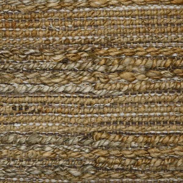 AMER Rugs Naturals NAT-2 Flat-Weave Striped Farmhouse Area Rug Brown 8' x 10'
