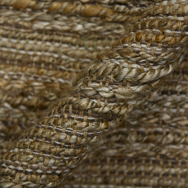 AMER Rugs Naturals NAT-2 Flat-Weave Striped Farmhouse Area Rug Brown 8' x 10'