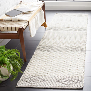 Safavieh Natura 204 Modern Hand Woven Rug Ivory / Black NAT204Z-8