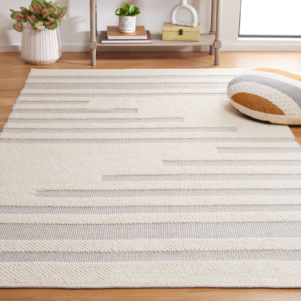 Safavieh Natura 205 Modern Hand Woven Rug Ivory / Grey NAT205F-8