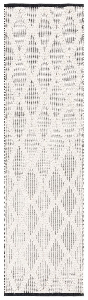 Safavieh Natura 206 Modern Hand Woven Rug Black / Ivory NAT206Z-8