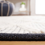 Safavieh Natura 206 Modern Hand Woven Rug Black / Ivory NAT206Z-8