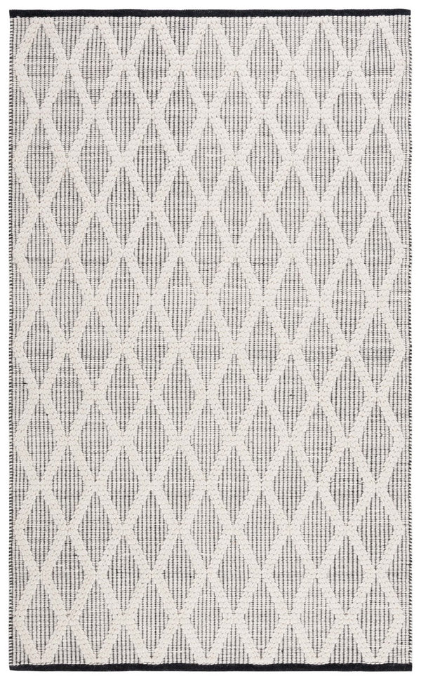 Safavieh Natura 206 Modern Hand Woven Rug Black / Ivory NAT206Z-8