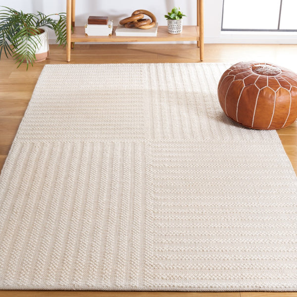 Natura Hand Woven Modern Area Rug in Premium Wool & Cotton Blend - Stylish Home Décor Essential