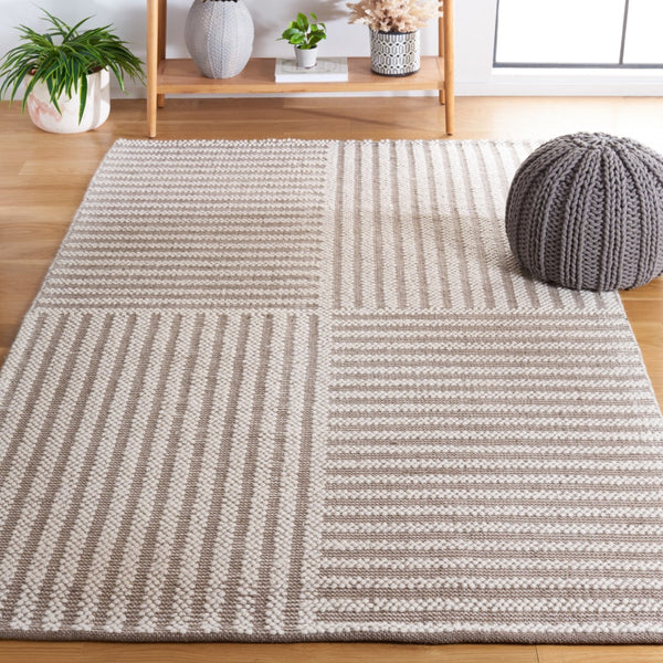 Natura Hand Woven Modern Area Rug in Premium Wool & Cotton Blend - Stylish Home Décor Essential