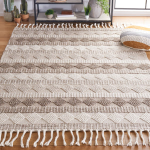 Safavieh Natura 293 Hand Woven 80% Wool and 20% Cotton Bohemian Rug NAT293F-8